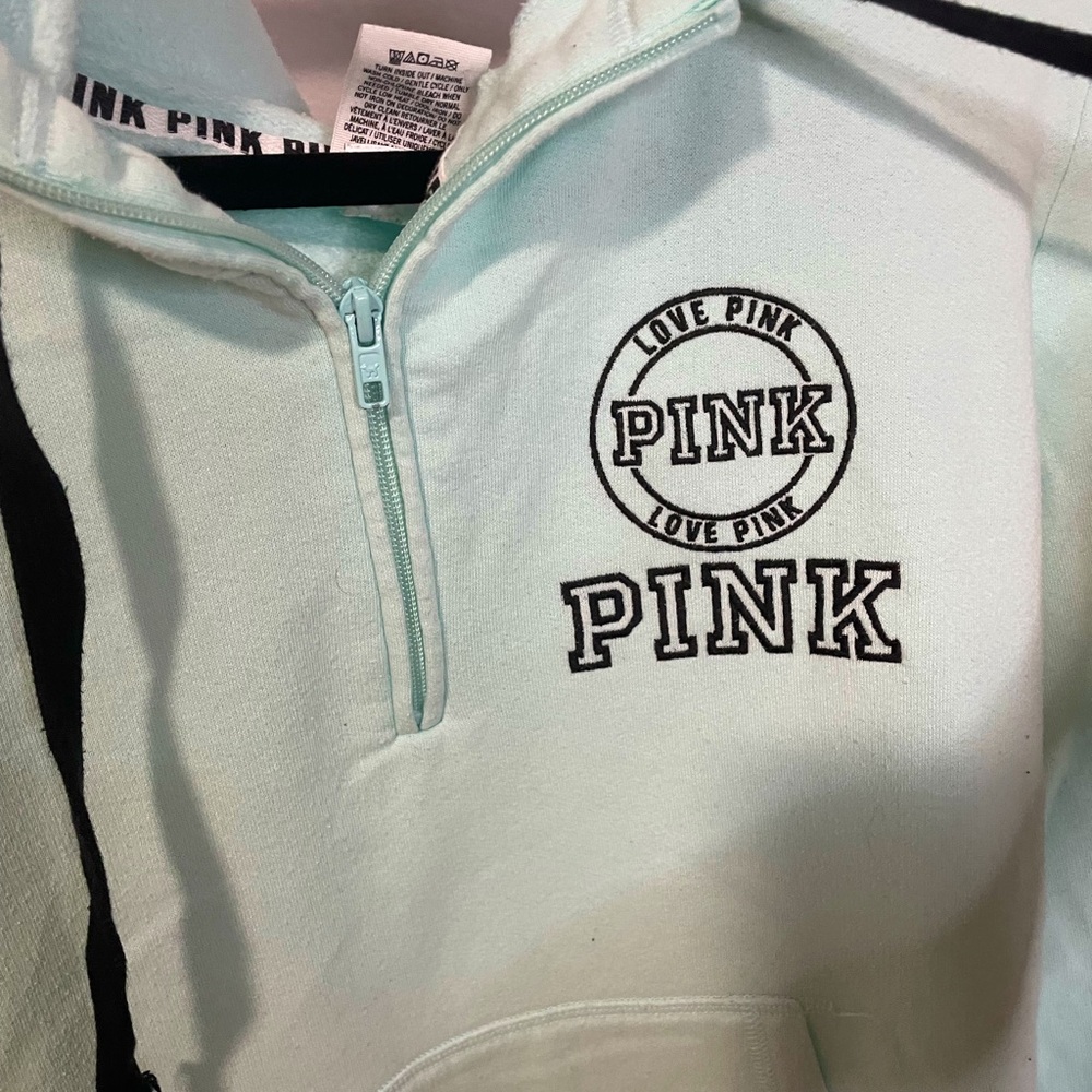 Pink Victoria Secret Mint Quarter Zip